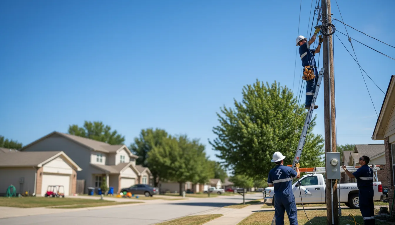 Residential electrician providing installation services in Holland, IA